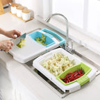 Cutting Board with Kitchen Drain
