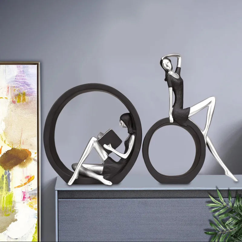 Living Room Art Girl Decor